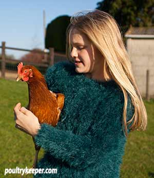 Holding a Hybrid Chicken